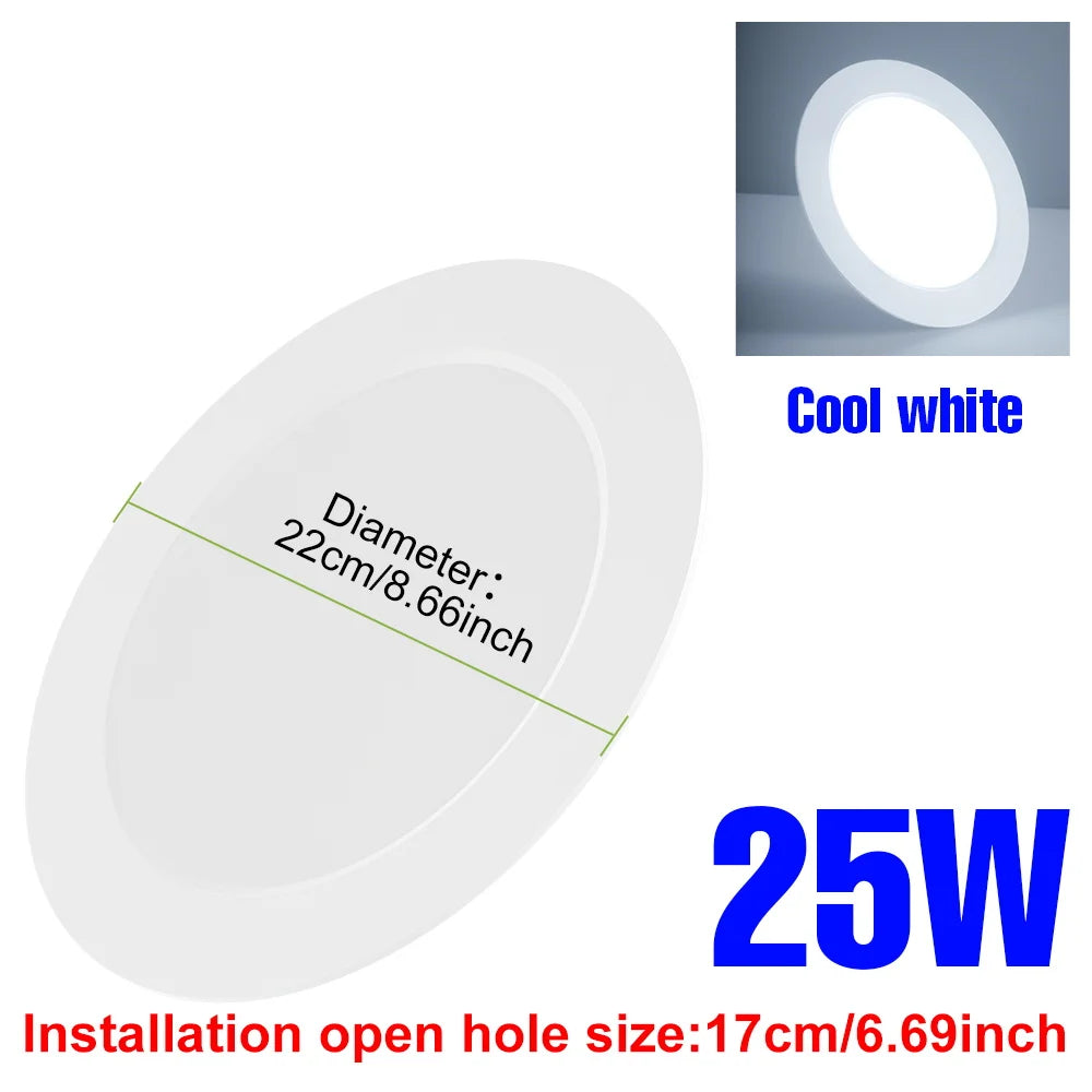 Downlight LED blanc froid 5W 10W 15W 20W 25W spot encastré moderne