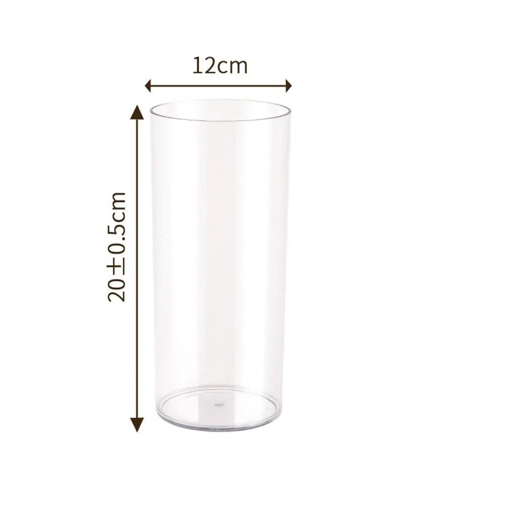 vases modernes transparents rectangulaires lisses intérieur décoration arrangement floral table