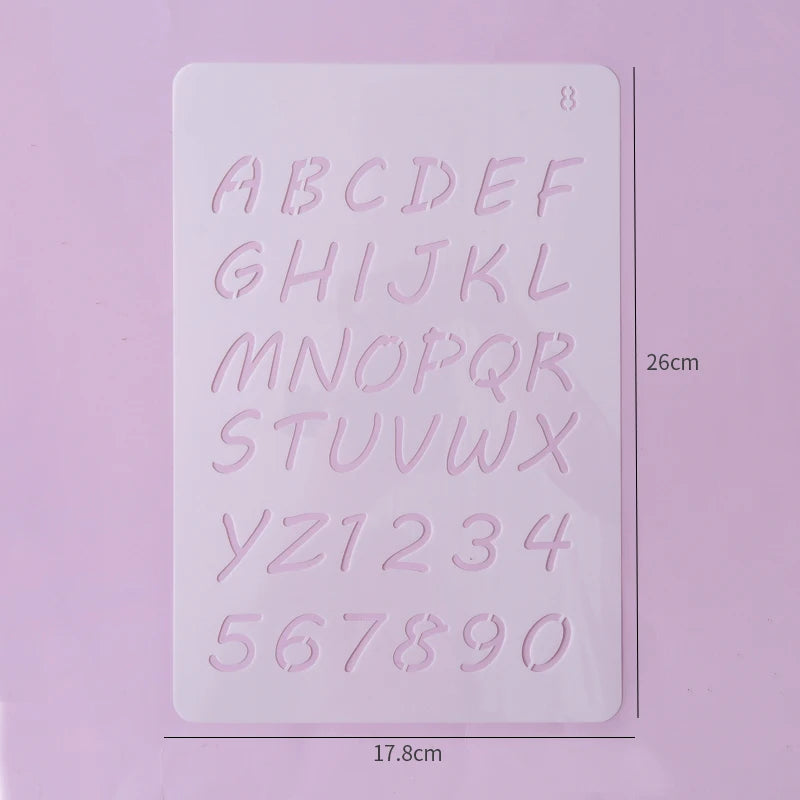 moule décoration gâteau alphabet numérique transparent lettres chiffres ponctuation respectueux environnement