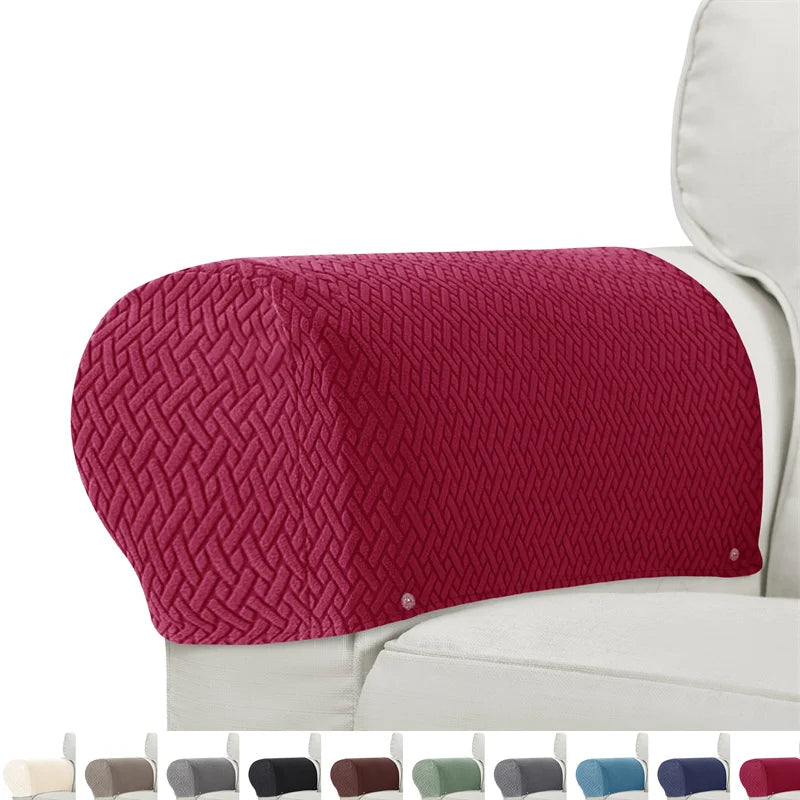 housses canapé anti poussière motif géométrique vert modernes pièces fixées tissu polyestère machine lavable