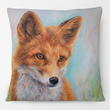 coussin décoratif canapé animaux forêt vache chien lapin écureuil réaliste housse polyester carrée
