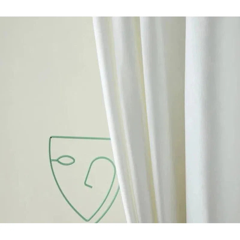 Rideau élégant et moderne pour une décoration intérieure raffinée. Idéal pour apporter une touche de sophistication et de minimalisme avec son design artistique subtil. Accessoire parfait pour les salons ou chambres, conciliant esthétisme et fonctionnalité.