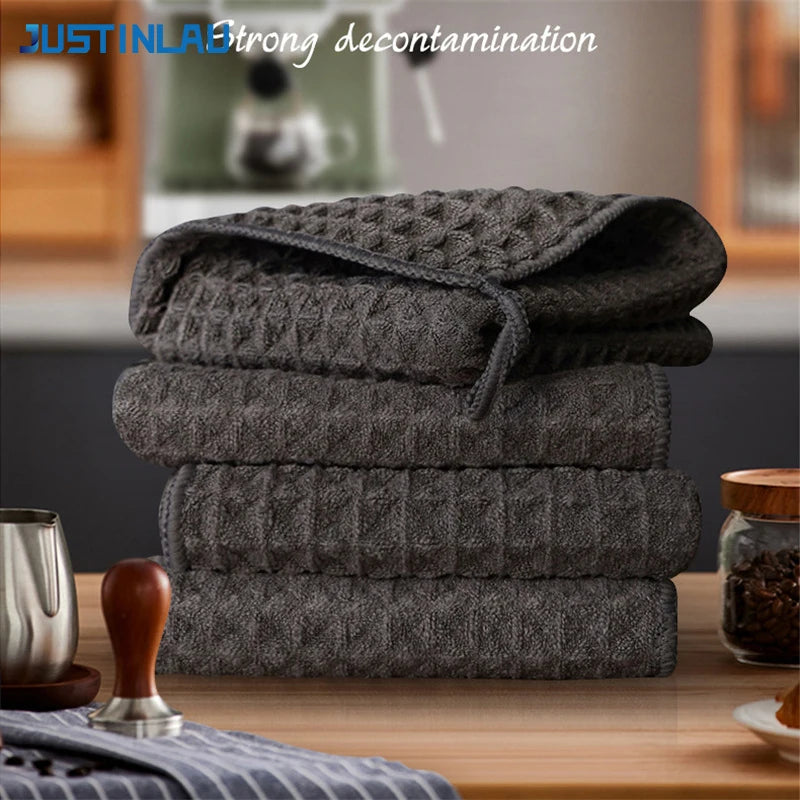 serviette cuisine carreaux gris moderne super absorbe microfibres 30x30cm 30x70cm
