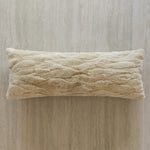 housse coussin rectangulaire polyester motif géométrique moderne décoration maison hospitalière beige clair