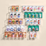 boîtes rangement transparentes pliables figurines collection modernes cartoonesques respectueuses l'environnement