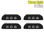 applique murale solaire led panneau cellules bleues adhésif moderne nuit jardinextérieur