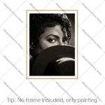 affiche murale MJ pop art photo noir blanc decoration maison 30x40cm erotique minimaliste