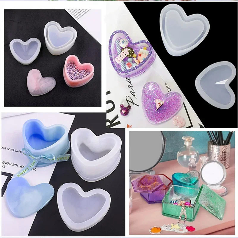 moules bijoux silicone blanc bleu rose violet vert brillants modernes boutons boucles doreilles set