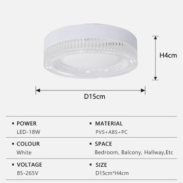 lampe led blanc imitation diamant cristal minimaliste chambre balcon couloir 3000k 6000k