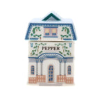 pots épices céramique motifs floraux géométriques couleurs vives blanc bleu vert orange rose violet