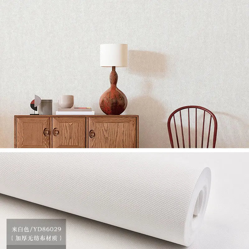 papier peint moderne minimaliste uni beige gris résistant humidité cuisine chambre salon