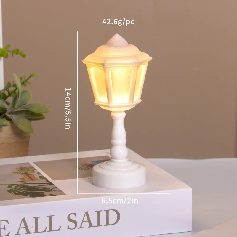 lampe table veilleuse fleur led blanc plissé classique adhésif interrupteur chambre coucher