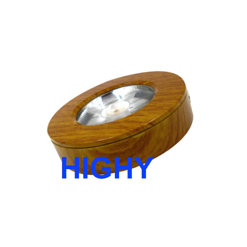 spots led 3w 5w 7w 220v bois naturel texture moderne interrupteur bouton