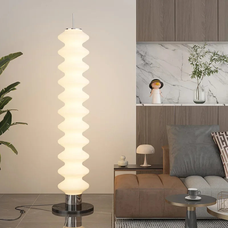lampe sol moderne blanc rayures horizontales 220V 10~15 sources lumineuses
