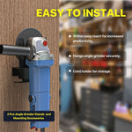 supports muraux outils électriques meuleuse angulaire vis chevilles bricolage maison industriels utilitaires