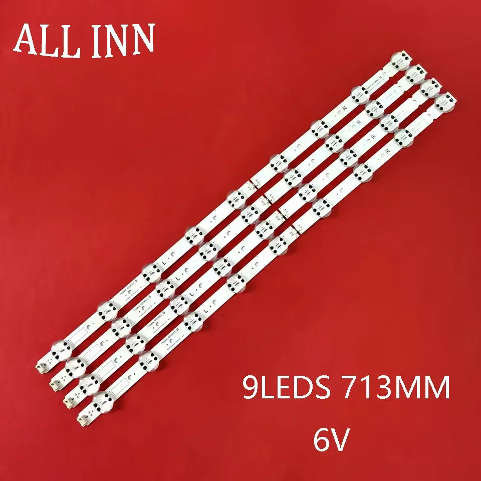 bande led rétro éclairage blanc clips modernes connecteurs 6v 713mm