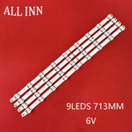 bande led rétro éclairage blanc clips modernes connecteurs 6v 713mm