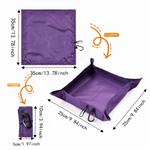 plateau pliable tissu violet utilitaire outdoor myrtilles oranges tissage texturé imperméable multifonctionnelextérieur