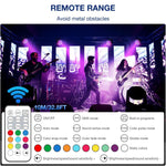 projecteur led 100w rgbw noir télécommande support rotatif scène dj moderne professionnel