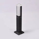 lumière solaire moderne noire ip65 40cm 60cm led jardin extérieur