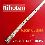 ruban led blanc moderne 68 diodes 62cm 3v opaques industriels aluminium