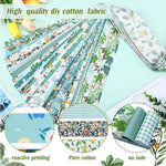 tissu imprimé fleurs multicolore coton polyester résistant bricolage couture quilting débutants bleu vert rouge