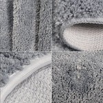 tapis bain moderne gris bleu beige rouge anti dérapant velours salle bain