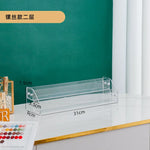 porte cd transparent moderne plastique clips rangement maison trois couche fixe