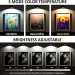 lampes led sans fil murales noires réglables télécommande moderne 10m²
