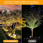 projecteur led extérieur arbre noir ip65 moderne lumiere blanche contemporain aluminium 11w 249lm