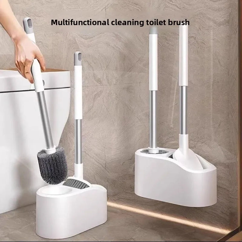 brosse toilette multifonctionnelle support mural blanc gris respectueux environnement bristles noirs moderne nhà vệ