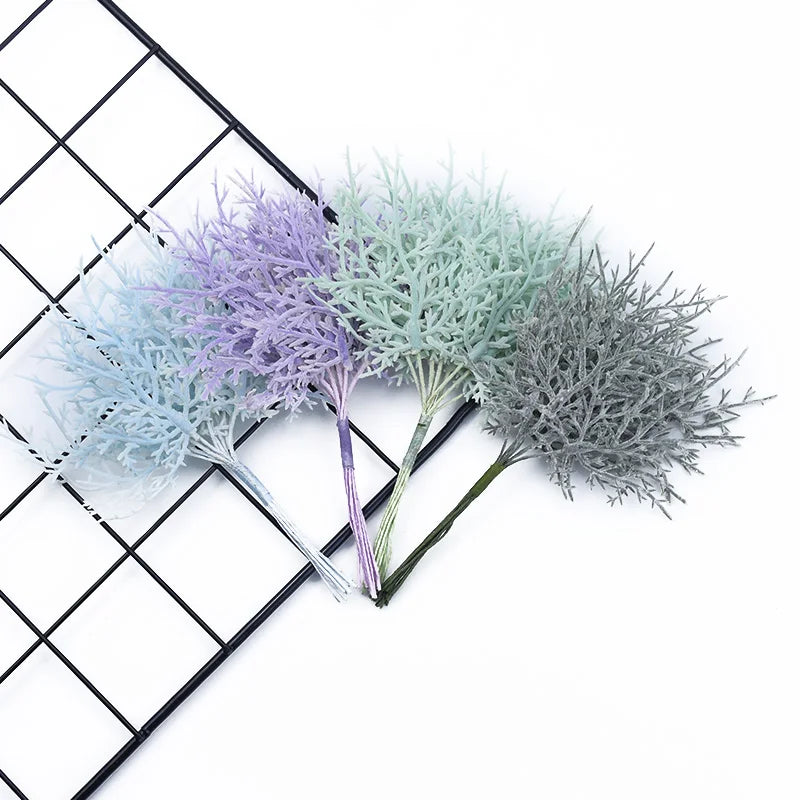 plantes artificielles couronnes fleurs multicolores decoration exterieur naturel branche exposition festive