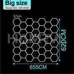 tube led blanc hexagonal moderne adhésif flux lumineux 2000 82000 121v 240v