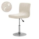 chaise moderne extérieure imprimé feuilles beige vert bleu marine grisversible régulateur hauteurhôtel accueilhoussablepolyesterelasticextensible
