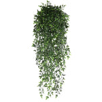 guirlande artificielle feuilles vert fines moderne extérieur accrochable pp opaque