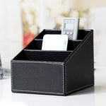boîte bijoux moderne simili cuir noir marron compartiments rangement réutilisable cosmétiques objets divers