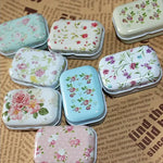 boîtes bijoux métal fleuri vintage rose blanc bleu respectueux environnement moderne stockage