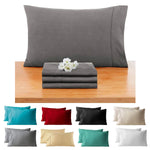 taies d'oreiller gris uni respectueux environnement coton polyester qualité moderne house