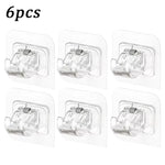 clips suspension adhésifs blancs modernes utilisation multiple support mural rideaux outils cuisine pièces