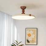 plafonnier led moderne suspension circulaire sphérique beige marron rouge télécommande minimaliste intérieur