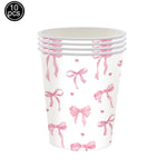 vaisselle jetable fête anniversaire mariage blanc rose arcs coeurs rayures pop corn sac cadeau