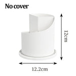 organisateur maquillage pinceaux rouges lèvres rotation 360 blanc transparent moderne élégant cosmétiques rangement