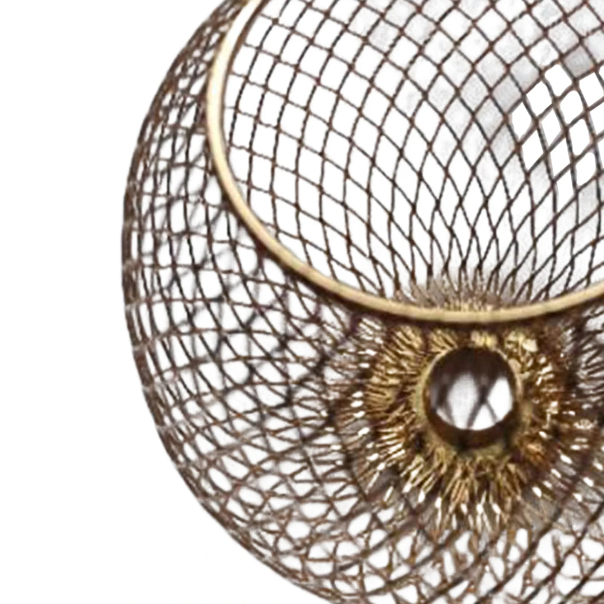 abat jour ball clip on doré filetage métal opacité classique suspension
