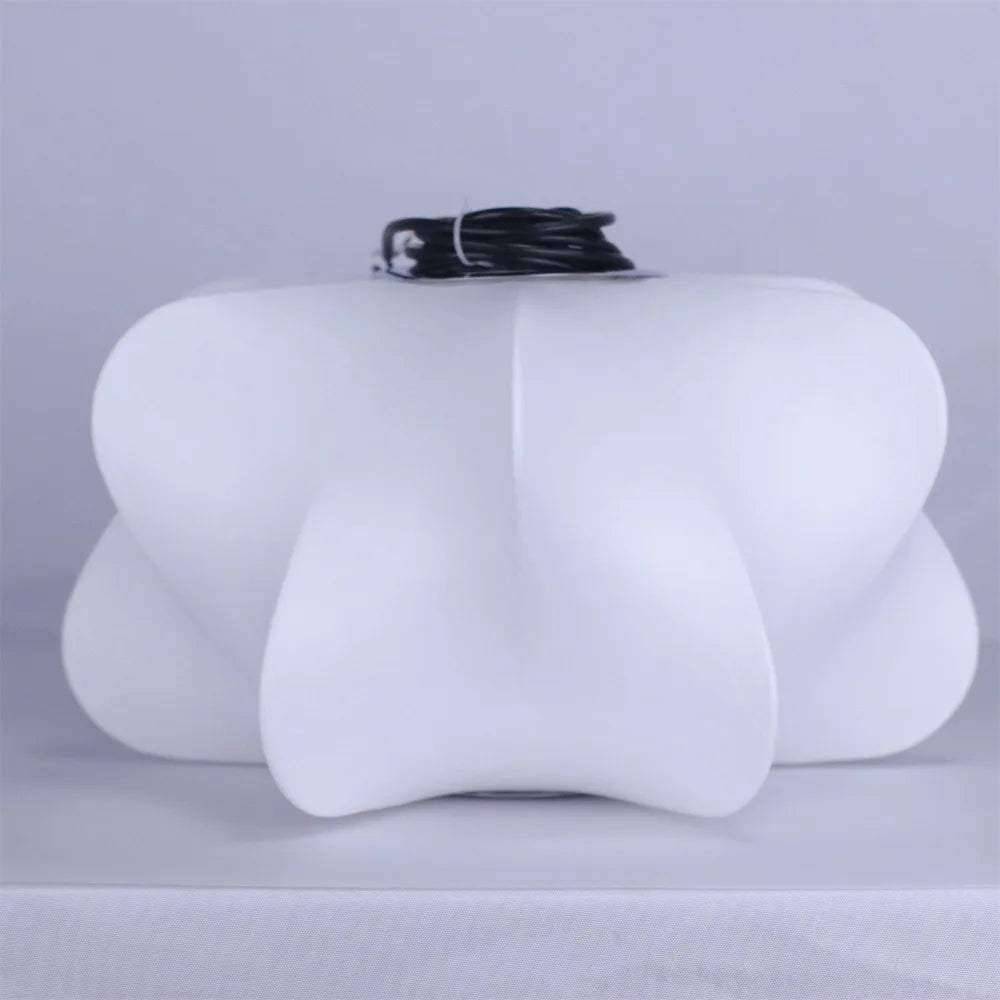 suspension lumineuse moderne blanche lotus fer soie plafonnier minimaliste toucher on off
