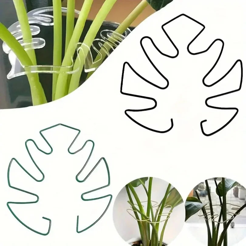 support plantes suspendues feuille monstera or vert moderne décoration intérieure extérieure pot fleurs tige