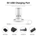 projecteur led usb noir blanc transparent moderne minimaliste vis fixation chargeur