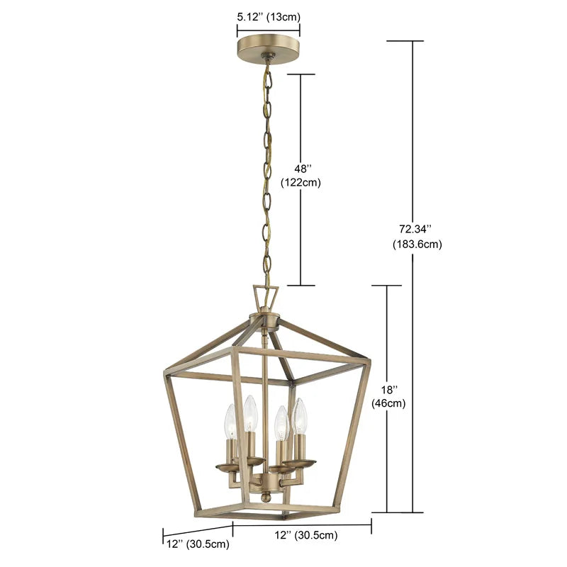 lampe suspendue or structure géométrique moderne chambre salon