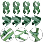lot clips fixation vert support plante treillis jardinage plastique robuste
