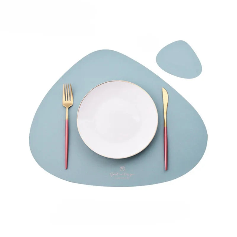 tapis table moderne tapis cuisine 45x37cm sous verre 13x11cm bleu marine gris rouge