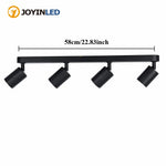 spot led noir moderne interrupteur tactile 58cm longueur opacité mat aluminium